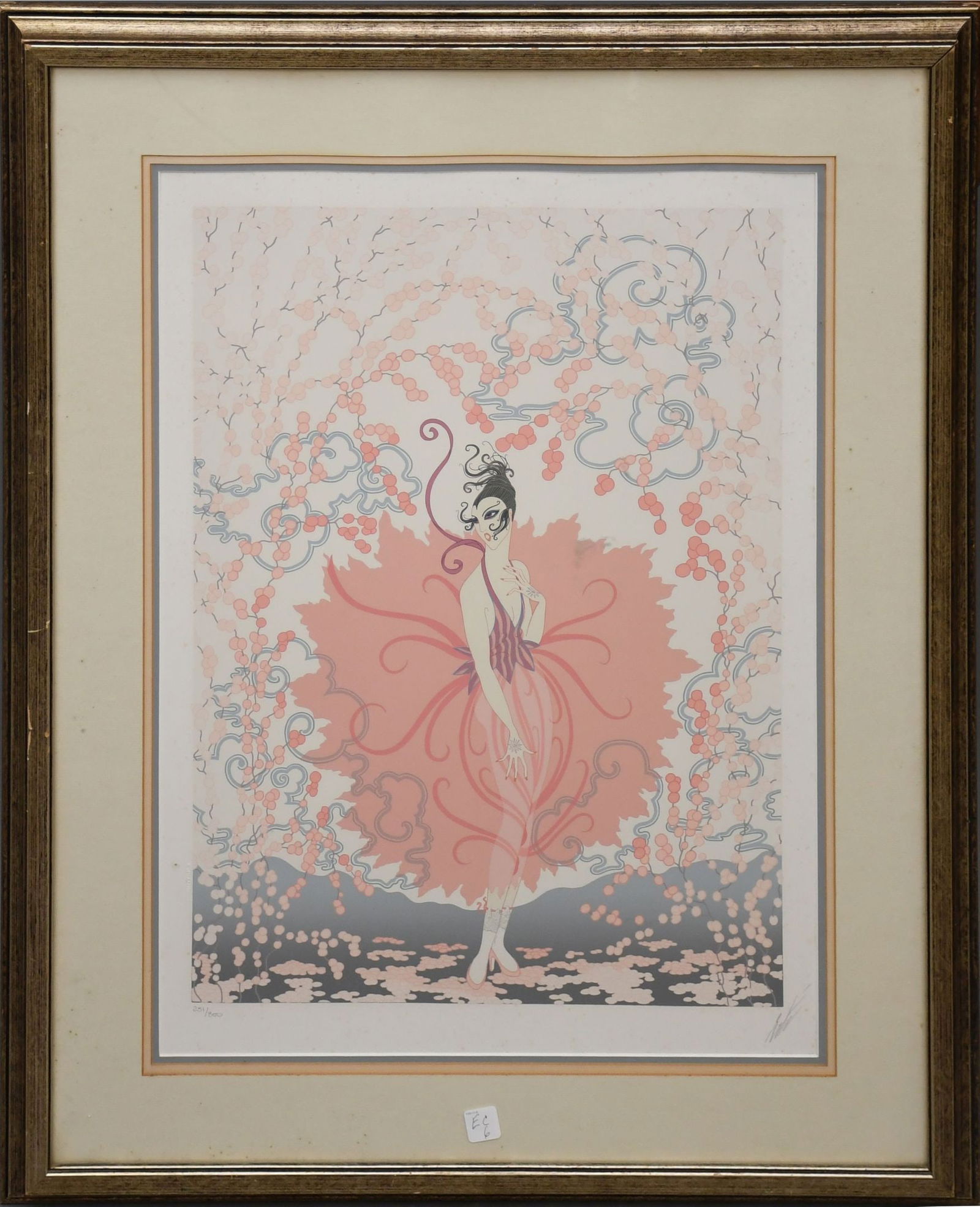 Erte Pink Lady Limited Edition Framed (1 of 6)