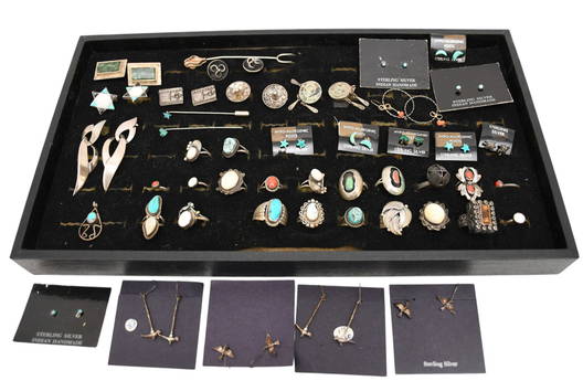Sterling Silver Cufflinks, Tie Pins & Tie Clips