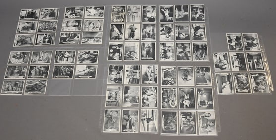 1966 Topps Superman Complete Card Puzzle Set Black / White