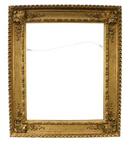 Antique frame. Inside dimensions 19-1/8 x 23-5/8 inches. Overall framed size 31 x 26-1/4 inches.