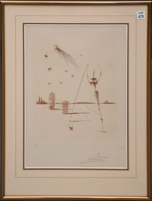 Salvador Dali (Spain, 1904-1989) Etching - L-Astre, Pencil signed and EA in bottom margin. 15-1/2 x