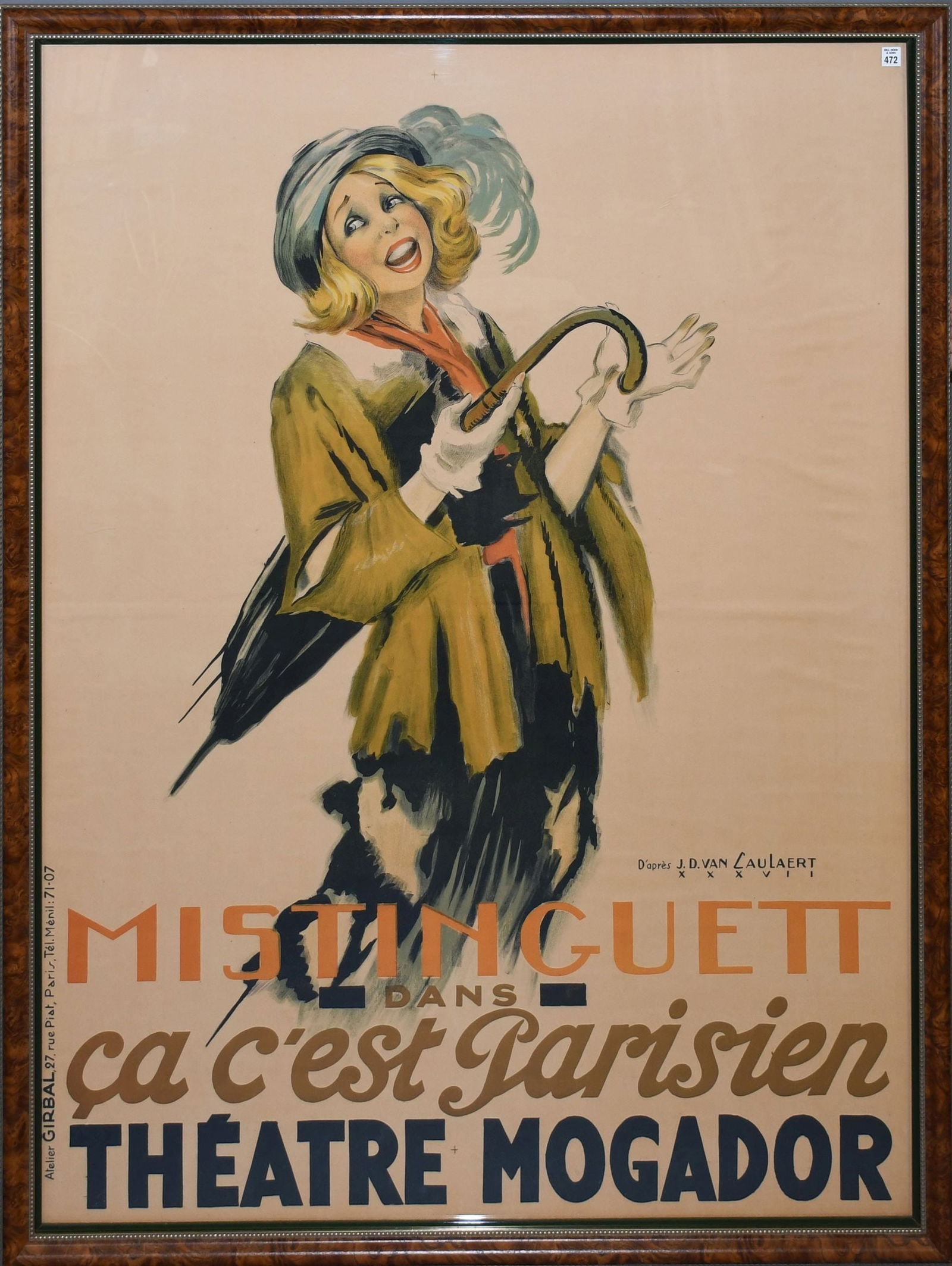Vintage Original French Advertising Poster: Caulaert, Jean Dominique van  (1897 - (1 of 6)