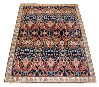 Persian Tabriz Oriental Rug / Carpet, 8' x 10'6" (one fringe worn, torn & stained) see pics