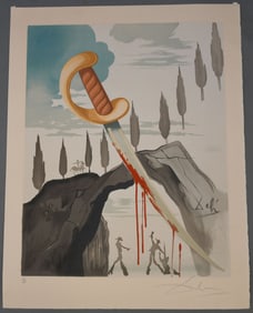 Salvador Dali (1904 - 1989) colored lithograph, "Whoever carries off Carmen", 36/125, 25 1/2" x 19