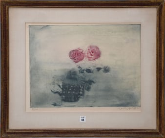 Kaiko Moti, (Indian, 1921-1989) Original Etching Title "Venice" Signed, Numbered 9/120 and dated