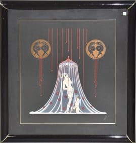 Erte (FRENCH, 1892–1990) "Helen of Troy" Serigraph, 151/300, pencil signed lower right, 34" x 30"