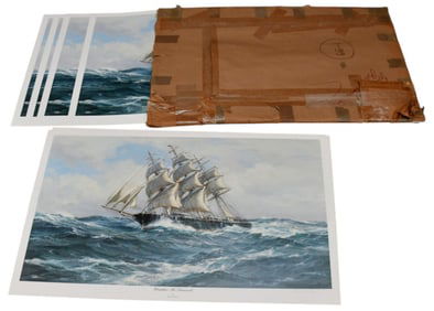 Charles Vickery (American, 1913-1998) Collection of 47 Nautical Lithographs