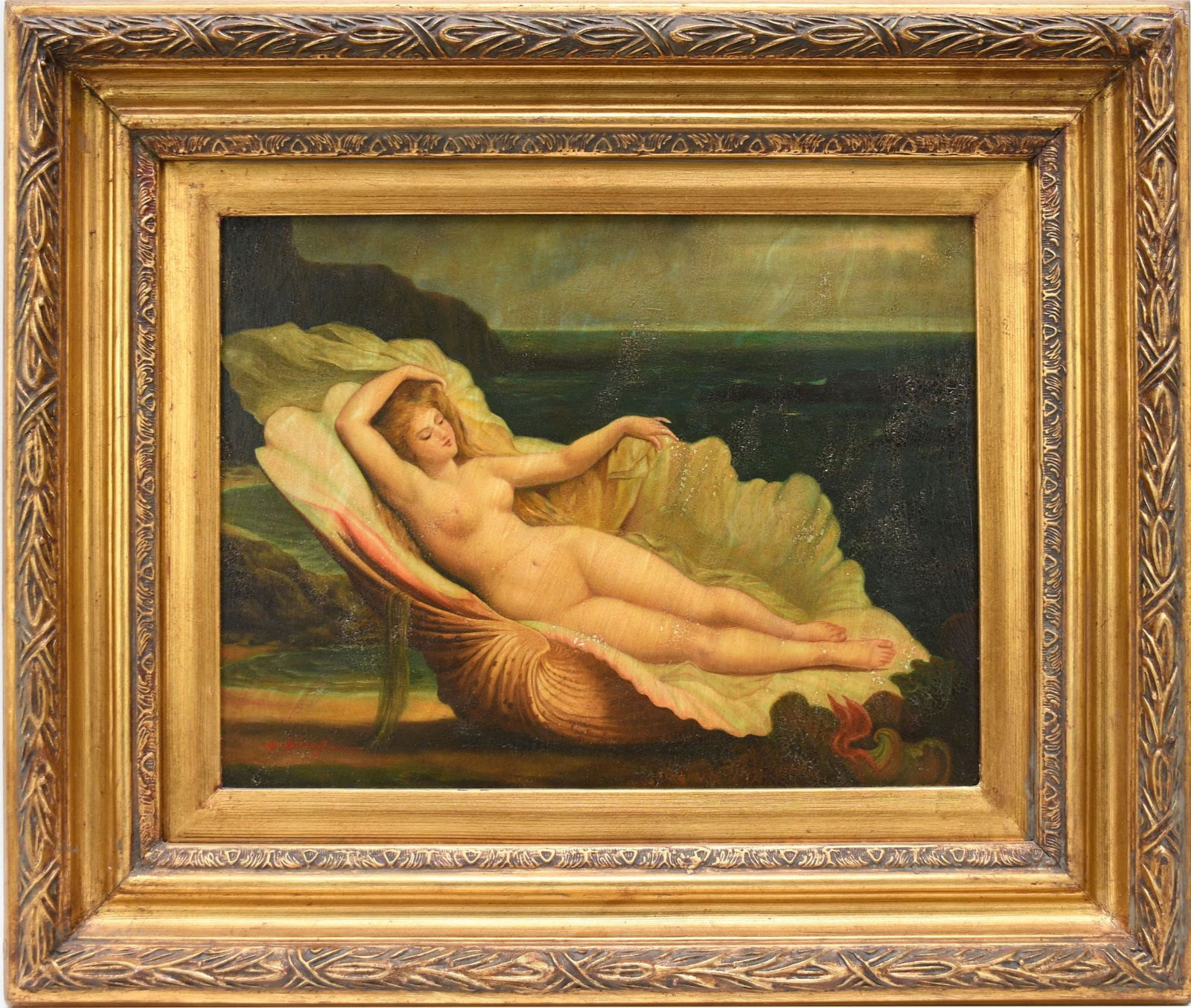 N. Henry Bingham (American, b. 1939) Oil on Board, "Birth of Venus"  Signed Lower right Board size (1 of 9)