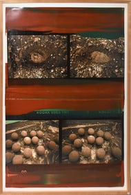 DAVID IRELAND (b. 1930) American, 20th Century Monks Rest on Skellig with Dumb Bells, 1993 Enamel on
