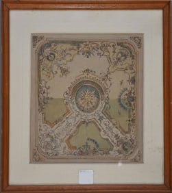 Venetian School 18th/19th Century, Preparatory Sketch for a Ceiling in a Venetian Palazzo, Ink and