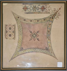 Venetian School 18th/19th Century, Preparatory Sketch for a Ceiling in a Venetian Palazzo, Ink,