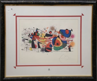Joan Miró (Spanish, 1893–1983) Offset lithograph "Ceramics" Signed in the plate, Hand numbered