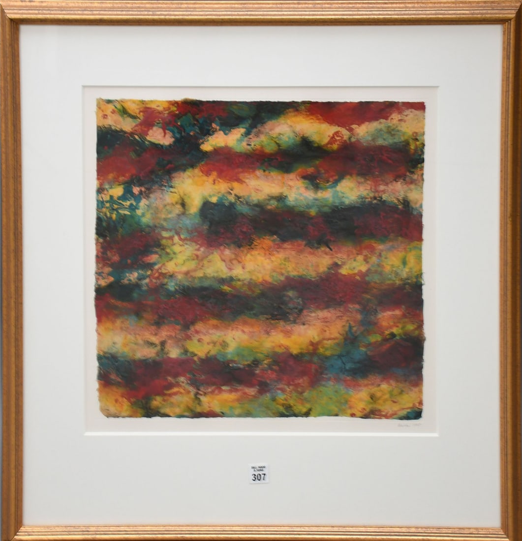 James Balla (Massachusetts Born 1956) Monoprint/Monotype on Japanese paper, Title: Abstract (1 of 5)