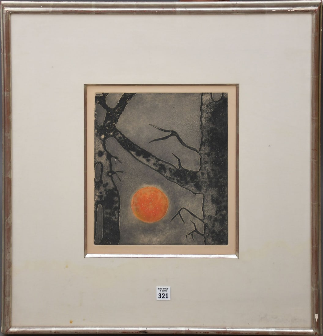 ENG TAY (NY/MALAYSIA, 1947 -) Full Moon - aquatint etching, ed. 36/50. pencil signed lower right. (1 of 6)