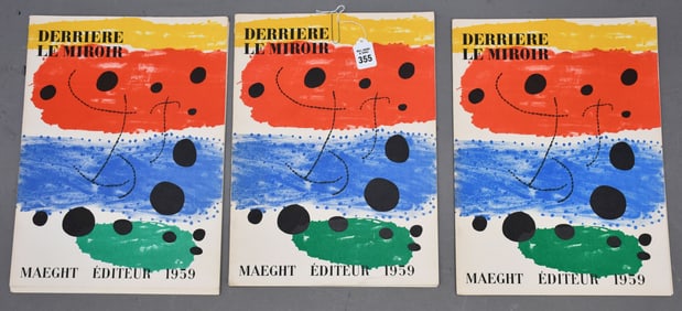 3- Derriere Le Miroir- Maeght Editeur 1959. Lithograph Booklet. 15 x 11 inches