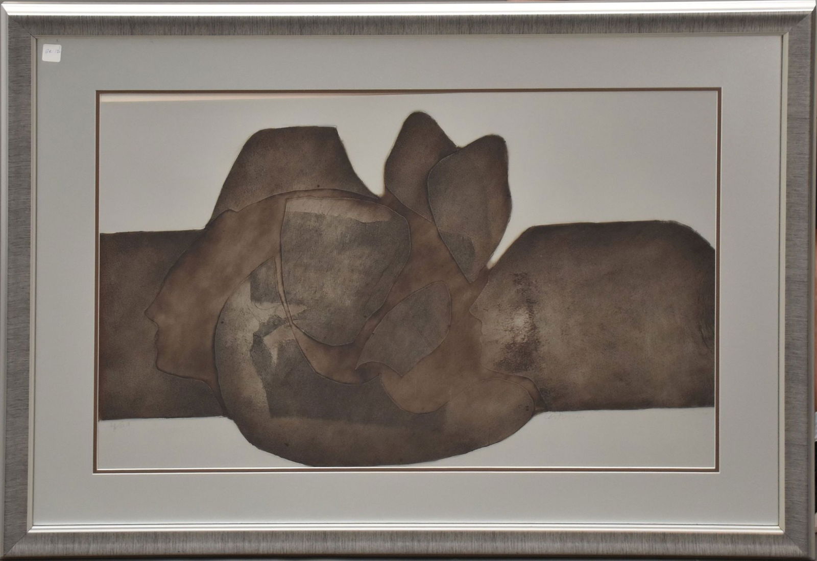 Antoni Guanse Brea (Spain, 1926-2008) Signed & Framed Modern Print, 21-3/4 x 34-1/4 inches, overall (1 of 5)