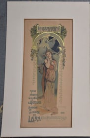 Poster For the Performance of The Opera Messaline at The Casino De Monte-Carlo, Les Maitres De L'