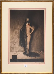 Louis Icart (French, 1888-1950) Conchita-1929. pencil sign lower right, blind stamp lower left