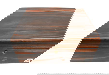 Rosewood Humidor with Copper Lining, Alfred Dunhill London, 5 1/2"h x 12 1/2"w x 10 1/2"d: Rosewood Humidor with Copper Lining, Alfred Dunhill London, 5 1/2"h x 12 1/2"w x 10 1/2"d