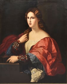 17th/18th Century After Jacopo Palma Ii Vecchio (Italian, 1480-1528), La Bella-  oil on canvas, in