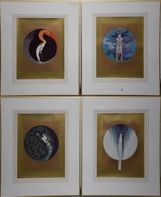 Erté 4 Emotions Portfolio -Circle Fine Art Corporation, Chicago, 1980; the complete portfolio of