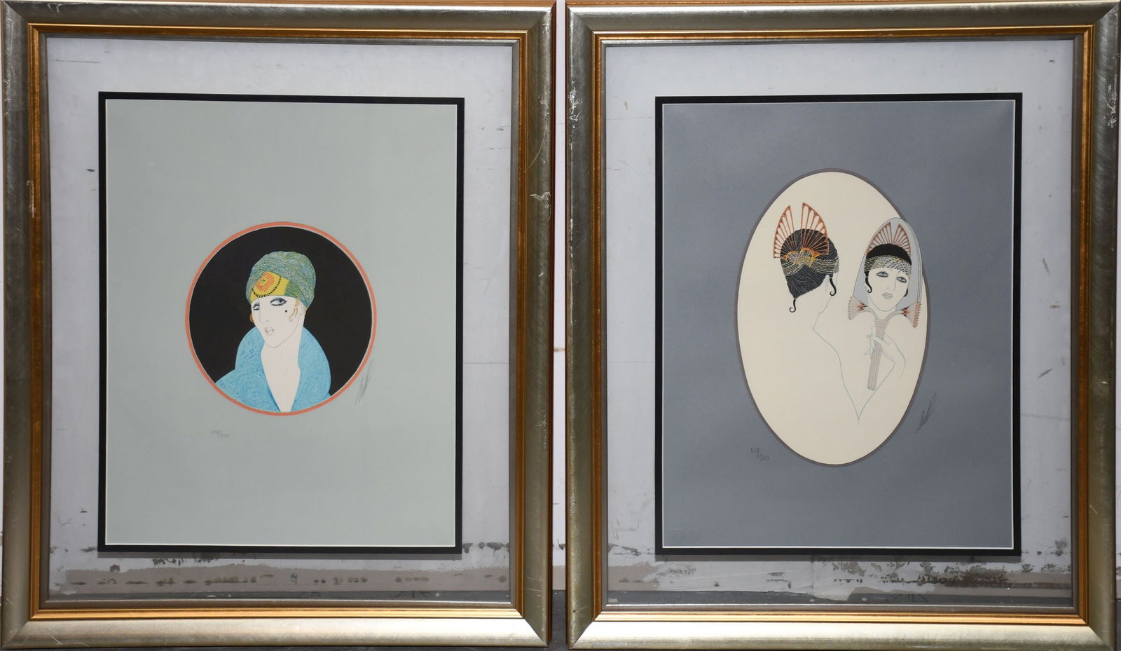 2 Erté Lithographs. Pencil signed and numbered 158/300. signt size is 15-1/2 x 19-1/2 inches.  and (1 of 11)