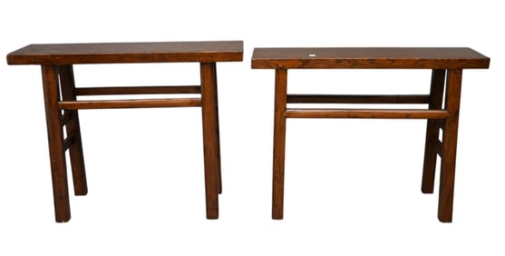 Pair Consoles/ Altar Tables, 31"h x 40"w x 10