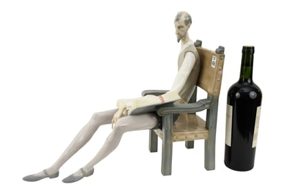 Lladro Porcelain "Don Quixote" 15"h x 18"L (missing sword)