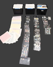Absolutly massive Estate Lot of Unused Stamps. United States. From 1 cent to 32 cent. Single and