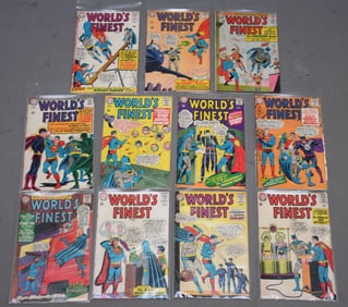 12 Cent Comics Lot, World's Finest -Feb #147 and 155, March #148 and 156, May #149, June #150, Aug