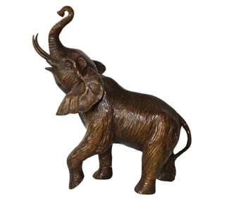 20th Century Decorative Bronze elephant 13 x 13 inches