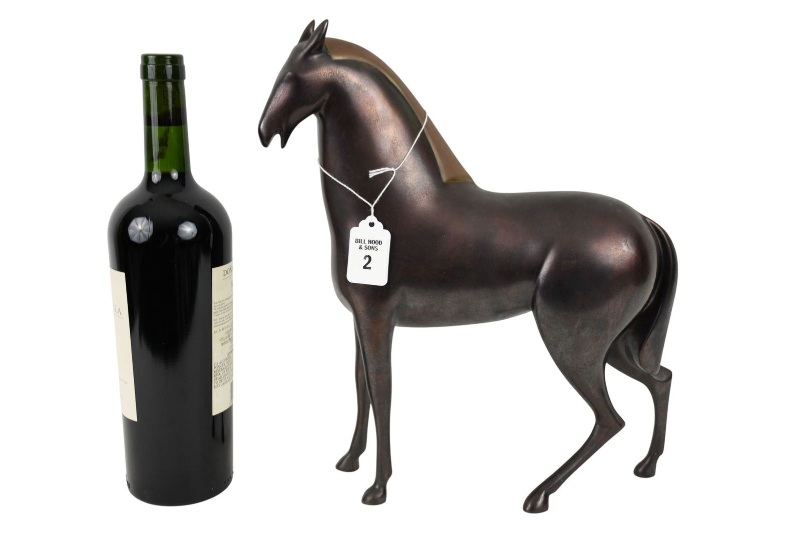 Loet Vanderveen (Dutch, 1921-2015) Bronze Standing Horse Sculpture, Signed "Loet 'c' 63/250", 13"h x (1 of 5)