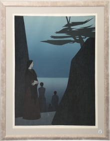 Will Barnett (American 1918 - 1992) color lithograph, Way to the Sea  pencil signed and numbered