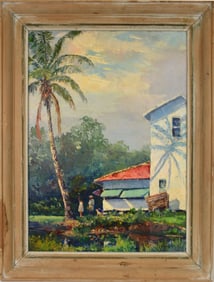 Peter Kolean (American 20th century) oil on canvas, Florida Landscape, oil on canvas, eight 24 x 18