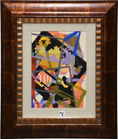 Irving Lehman (Russian Federation-New York 1900-1983)  Abstract Composition, Ink on Paper, signed