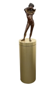 Isidore Margulies (Austrian/American, 1921-2008) Nude Bronze titled JOAN II. Signed and dated 1980