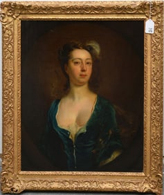 19th Century English School, Portrait of a woman, Oil on canvas, 30 x 25 in.