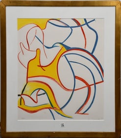 Willem de Kooning (American, 1904-1997), "Untitled", from "Quatre Lithographies", 1986, Lithograph