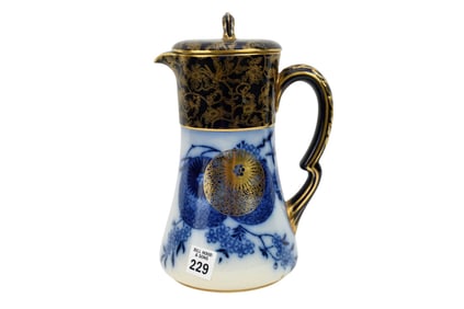 Antique Doulton Burslem Teapot, 10"H x 6"w