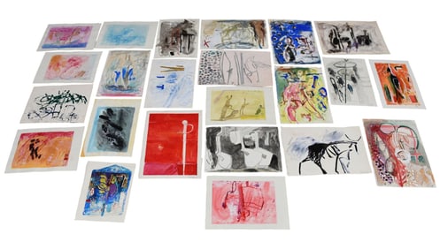 Reginald Herard (Haiti 1956 - 1999)  Collection of Works on Paper. approx. 22 pieces.