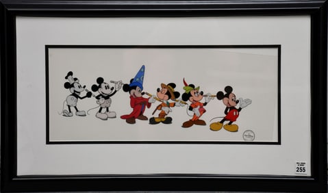 Limited Edition Sericel, Mickey through the Years- Disney 1993.  Approximately 8 x 20 inches.