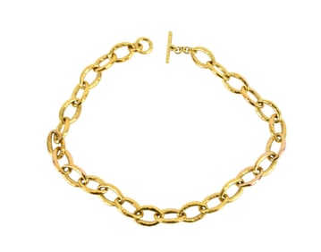 18K Ippolita Chain Link Toggle Necklace. 31.6 grams 16" Italian artist and designer Ippolita