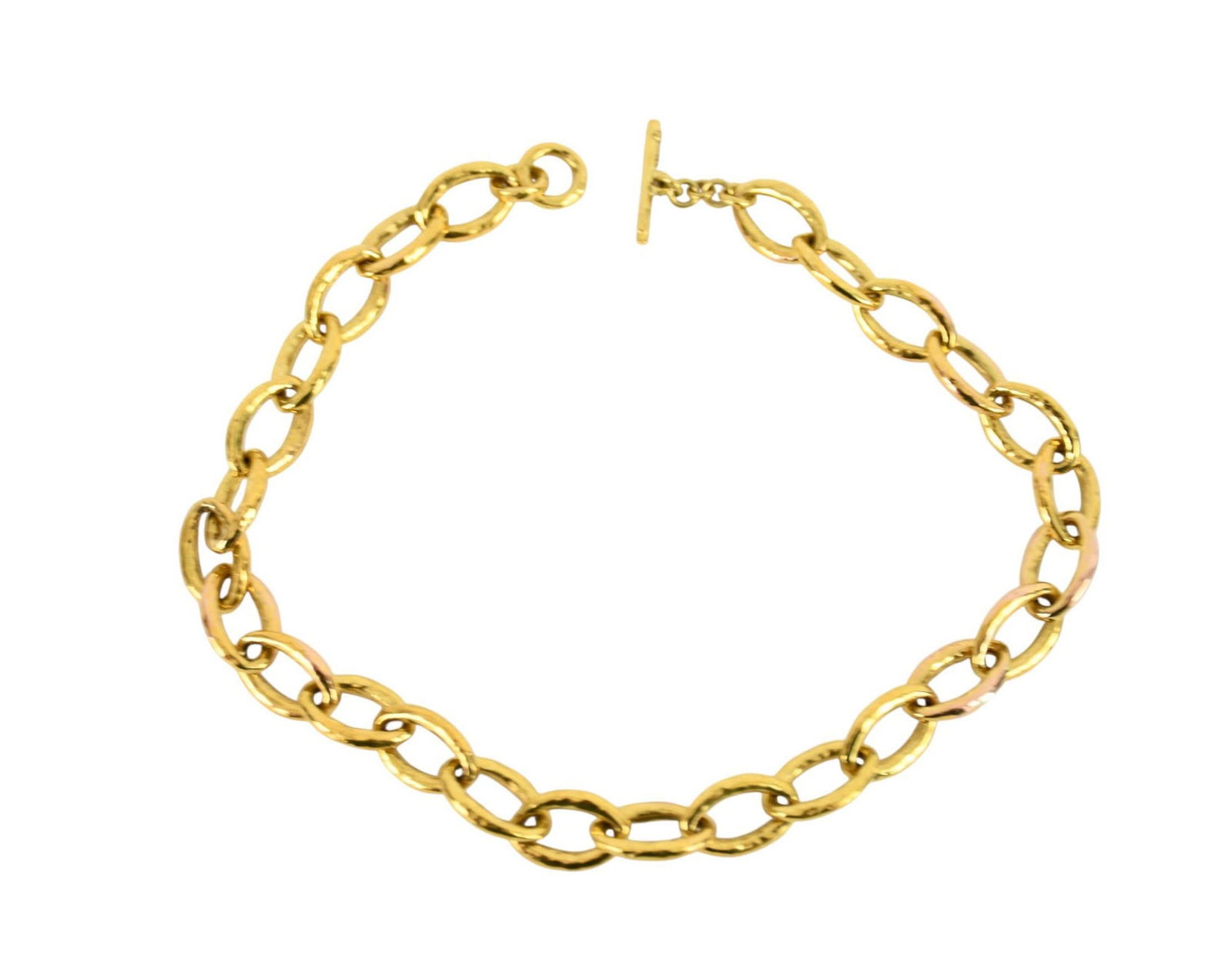 18K Ippolita Chain Link Toggle Necklace. 31.6 grams 16" Italian artist and designer Ippolita: 18K Ippolita Chain Link Toggle Necklace. 31.6 grams 16" Italian artist and designer Ippolita Rostagno, From the Classico Collection. Bold, freeform ovals of 18k gold, linked together and clasped with
