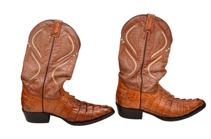 Men's EL GENERAL Mexico - Alligator Cowboy Boots, 11-1/2 inches, Size 29 (US Mens 11)