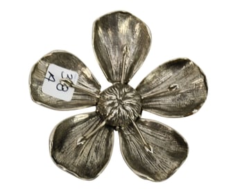 Gucci Italy Floral Ashtray, Removeable Petals, 6"dia