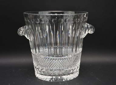 Oversized Crystal Ice Bucket, 10 1/2"h x 12"dia