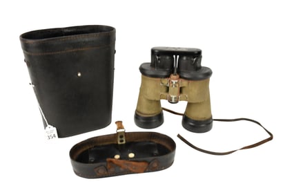 WW2 German Kriegsmarine U-Boat Commanders Binoculars & Case - C. 1943-1945. World War II German