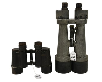 Two WW2 Era German Carl Zeiss Jena Binoculars, c. 1930s - Two pairs of 20th century WW2 era