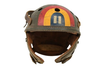 WW2 U.S. M38 Tanker Helmet, C. 1940s - An original United States military Armored Troops M38 tanker