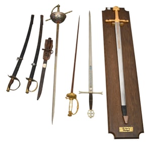 Swords Estate Collection, Fresh to Auction, incl; Replica & Military Swords